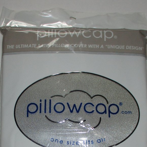 Satin Pillowcase Pillowcap Pillow Cover One Size Fits All Gray NIP - Picture 5 of 8